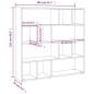 vidaXL Estantería/divisor de espacios roble ahumado 105x24x102 cm vidaXL Estantería/divisor de espacios roble ahumado 105x24x102 cm