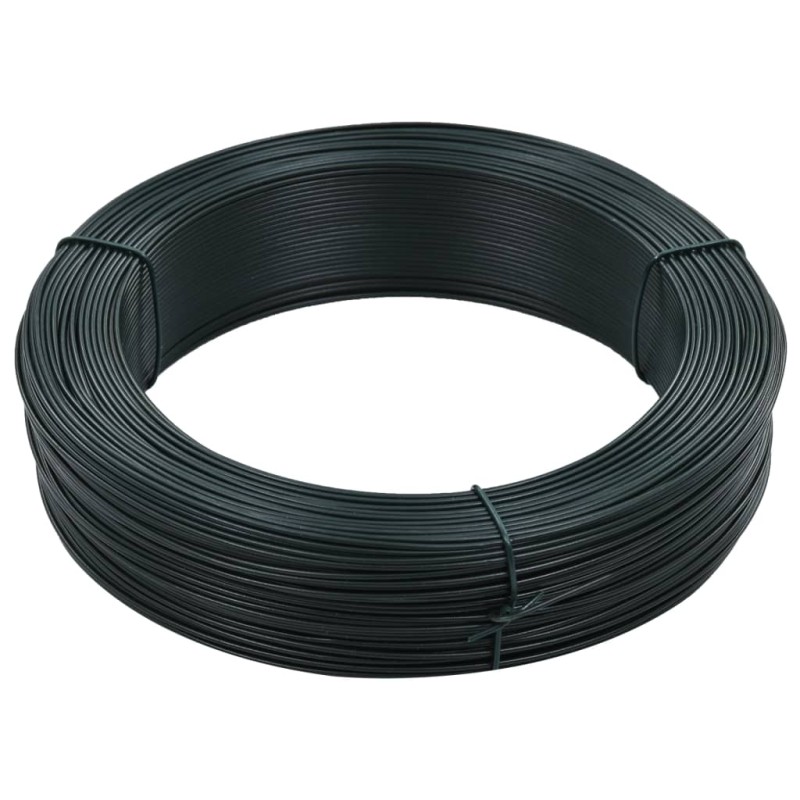 vidaXL Alambre para atar vallas acero verde ennegrecido 250 m 1,4/2 mm vidaXL Alambre para atar vallas acero verde ennegrecido 250 m 1,4/2 mm