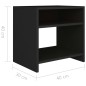 vidaXL Mesitas de noche 2 uds madera contrachapada negro 40x30x40 cm vidaXL Mesitas de noche 2 uds madera contrachapada negro 40x30x40 cm