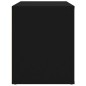 vidaXL Mesita de noche madera contrachapada negro 60x36x45 cm