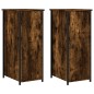 vidaXL Mesitas noche 2 uds madera ingeniería roble ahumado 32x42x80 cm vidaXL Mesitas noche 2 uds madera ingeniería roble ahumado 32x42x80 cm