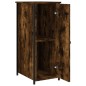 vidaXL Mesitas noche 2 uds madera ingeniería roble ahumado 32x42x80 cm vidaXL Mesitas noche 2 uds madera ingeniería roble ahumado 32x42x80 cm