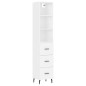 vidaXL Aparador alto madera contrachapada blanco 34,5x34x180 cm vidaXL Aparador alto madera contrachapada blanco 34,5x34x180 cm