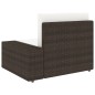 vidaXL Juego de muebles de jardín 3 piezas ratán sintético marrón vidaXL Juego de muebles de jardín 3 piezas ratán sintético marrón