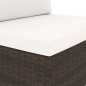 vidaXL Juego de muebles de jardín 3 piezas ratán sintético marrón vidaXL Juego de muebles de jardín 3 piezas ratán sintético marrón