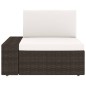 vidaXL Juego de muebles de jardín 3 piezas ratán sintético marrón vidaXL Juego de muebles de jardín 3 piezas ratán sintético marrón