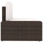 vidaXL Juego de muebles de jardín 3 piezas ratán sintético marrón vidaXL Juego de muebles de jardín 3 piezas ratán sintético marrón