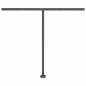 vidaXL Toldo de pie retráctil manual gris antracita 300x250 cm