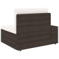 vidaXL Juego de muebles de jardín 3 piezas ratán sintético marrón vidaXL Juego de muebles de jardín 3 piezas ratán sintético marrón