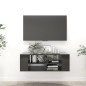 vidaXL Mueble pared TV madera contrachapada negro brillo 102x35x35 cm vidaXL Mueble pared TV madera contrachapada negro brillo 102x35x35 cm