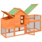 vidaXL Gallinero madera maciza de pino marrón 186,5x58,5x113 cm vidaXL Gallinero madera maciza de pino marrón 186,5x58,5x113 cm