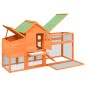 vidaXL Gallinero madera maciza de pino marrón 186,5x58,5x113 cm vidaXL Gallinero madera maciza de pino marrón 186,5x58,5x113 cm