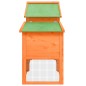 vidaXL Gallinero madera maciza de pino marrón 186,5x58,5x113 cm vidaXL Gallinero madera maciza de pino marrón 186,5x58,5x113 cm