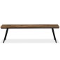 vidaXL Banco de madera de teca reciclada y acero 160x35x45 cm vidaXL Banco de madera de teca reciclada y acero 160x35x45 cm