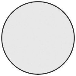 vidaXL Espejo de pared redondo negro Ø 50 cm
