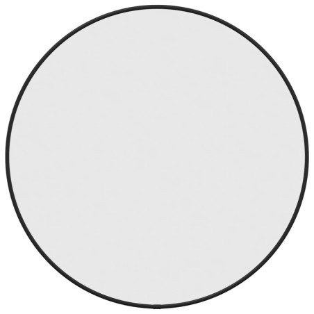 vidaXL Espejo de pared redondo negro Ø 50 cm