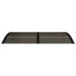 vidaXL Marquesina de puerta policarbonato negro 150x80 cm