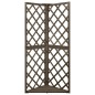 vidaXL Enrejado de esquina madera maciza de abeto gris 50x50x145 cm vidaXL Enrejado de esquina madera maciza de abeto gris 50x50x145 cm