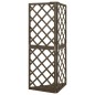 vidaXL Enrejado de esquina madera maciza de abeto gris 50x50x145 cm vidaXL Enrejado de esquina madera maciza de abeto gris 50x50x145 cm