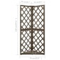 vidaXL Enrejado de esquina madera maciza de abeto gris 50x50x145 cm vidaXL Enrejado de esquina madera maciza de abeto gris 50x50x145 cm