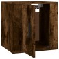 vidaXL Muebles para TV de pared 2 uds roble ahumado 40x34,5x40 cm vidaXL Muebles para TV de pared 2 uds roble ahumado 40x34,5x40 cm