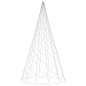 vidaXL Árbol de Navidad en asta bandera 3000 LED blanco frío 800 cm vidaXL Árbol de Navidad en asta bandera 3000 LED blanco frío 800 cm