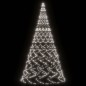 vidaXL Árbol de Navidad en asta bandera 3000 LED blanco frío 800 cm vidaXL Árbol de Navidad en asta bandera 3000 LED blanco frío 800 cm