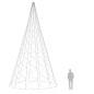 vidaXL Árbol de Navidad en asta bandera 3000 LED blanco frío 800 cm vidaXL Árbol de Navidad en asta bandera 3000 LED blanco frío 800 cm