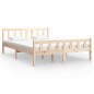 vidaXL Estructura de cama de madera maciza 140x200 cm vidaXL Estructura de cama de madera maciza 140x200 cm