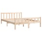 vidaXL Estructura de cama de madera maciza 140x200 cm vidaXL Estructura de cama de madera maciza 140x200 cm