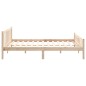 vidaXL Estructura de cama de madera maciza 140x200 cm vidaXL Estructura de cama de madera maciza 140x200 cm