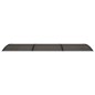 vidaXL Marquesina de puerta policarbonato negro 300x100 cm