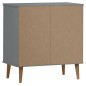 vidaXL Aparador MOLDE madera maciza de pino gris 76,5x40x80 cm vidaXL Aparador MOLDE madera maciza de pino gris 76,5x40x80 cm