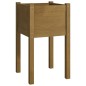 vidaXL Jardineras 2 uds madera maciza de pino marrón miel 40x40x70 cm vidaXL Jardineras 2 uds madera maciza de pino marrón miel 40x40x70 cm