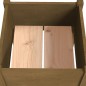 vidaXL Jardineras 2 uds madera maciza de pino marrón miel 40x40x70 cm vidaXL Jardineras 2 uds madera maciza de pino marrón miel 40x40x70 cm