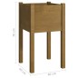 vidaXL Jardineras 2 uds madera maciza de pino marrón miel 40x40x70 cm vidaXL Jardineras 2 uds madera maciza de pino marrón miel 40x40x70 cm