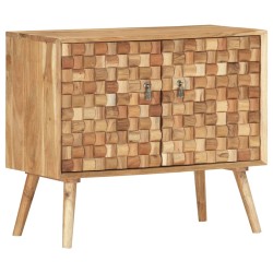 vidaXL Aparador de madera maciza de acacia 75x35x65 cm