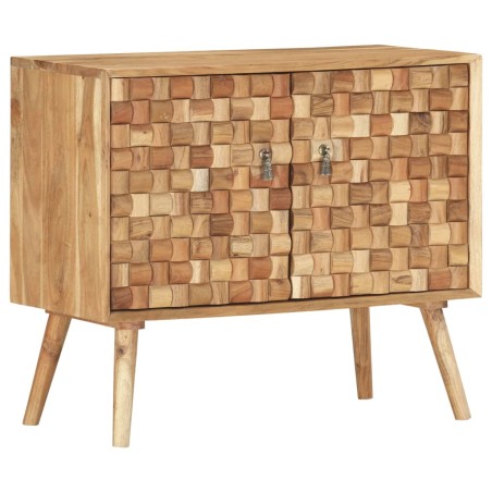 vidaXL Aparador de madera maciza de acacia 75x35x65 cm