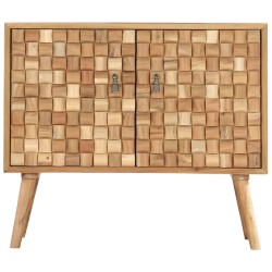 vidaXL Aparador de madera maciza de acacia 75x35x65 cm