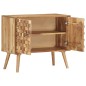 vidaXL Aparador de madera maciza de acacia 75x35x65 cm