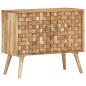 vidaXL Aparador de madera maciza de acacia 75x35x65 cm