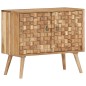 vidaXL Aparador de madera maciza de acacia 75x35x65 cm