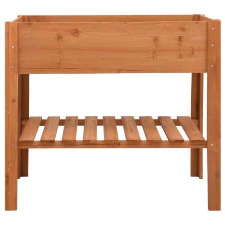 vidaXL Jardinera de madera de abeto 88x43x80 cm