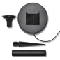 vidaXL Lámparas de bola jardín LED anclajes y paneles solares 3 uds vidaXL Lámparas de bola jardín LED anclajes y paneles solares 3 uds