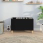 vidaXL Mueble para discos madera contrachapada negro 74,5x38x48 cm vidaXL Mueble para discos madera contrachapada negro 74,5x38x48 cm