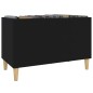 vidaXL Mueble para discos madera contrachapada negro 74,5x38x48 cm vidaXL Mueble para discos madera contrachapada negro 74,5x38x48 cm