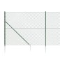 vidaXL Cerca de alambre con pinchos de anclaje verde 1,4x10 m vidaXL Cerca de alambre con pinchos de anclaje verde 1,4x10 m