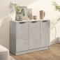 vidaXL Aparador de madera contrachapada gris hormigón 90,5x30x70 cm vidaXL Aparador de madera contrachapada gris hormigón 90,5x30x70 cm