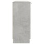 vidaXL Aparador de madera contrachapada gris hormigón 90,5x30x70 cm vidaXL Aparador de madera contrachapada gris hormigón 90,5x30x70 cm