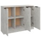 vidaXL Aparador de madera contrachapada gris hormigón 90,5x30x70 cm vidaXL Aparador de madera contrachapada gris hormigón 90,5x30x70 cm